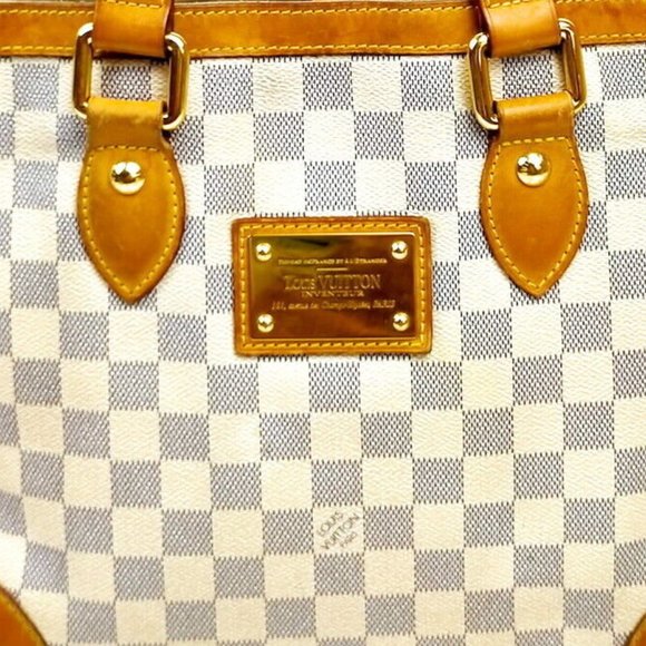 Louis Vuitton Hampstead PM White Damier Azur Tote Bag - Picture 10 of 14
